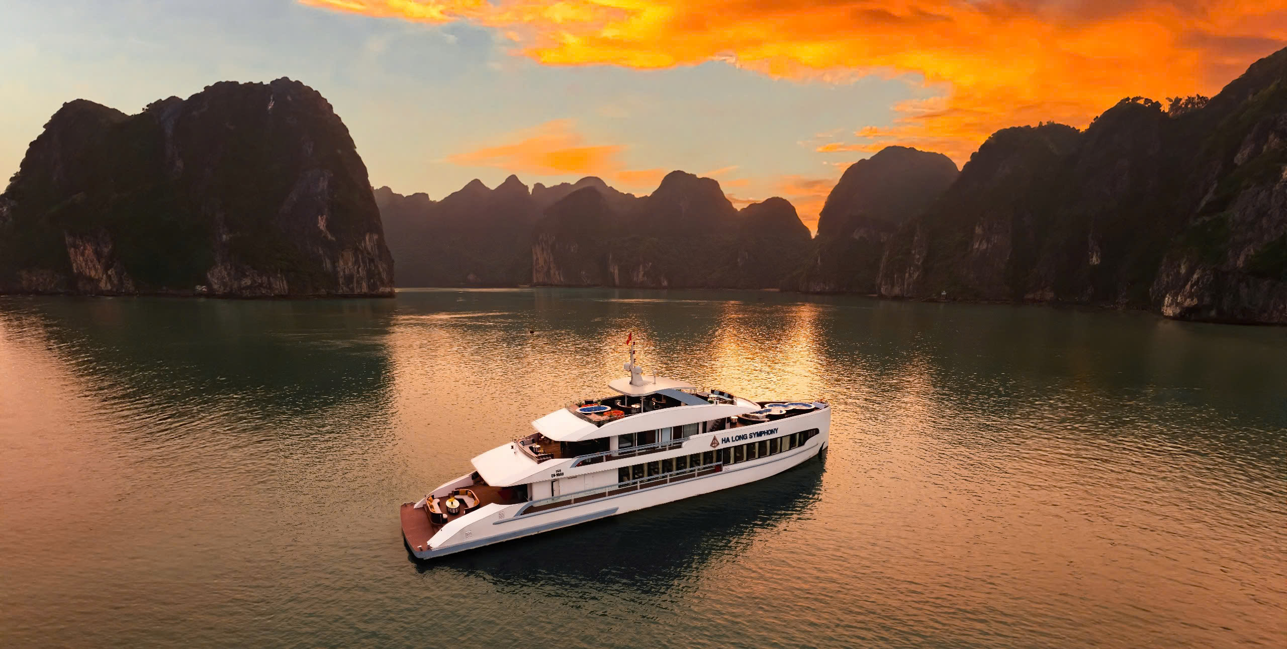 Enjoy a Magical Sunset and Luxurious Buffet Dinner on the Symphony Cruise  I Ha Long
