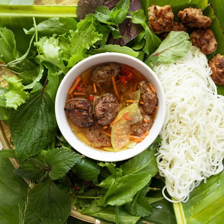 Bun cha is one of the capital's culinary symbols