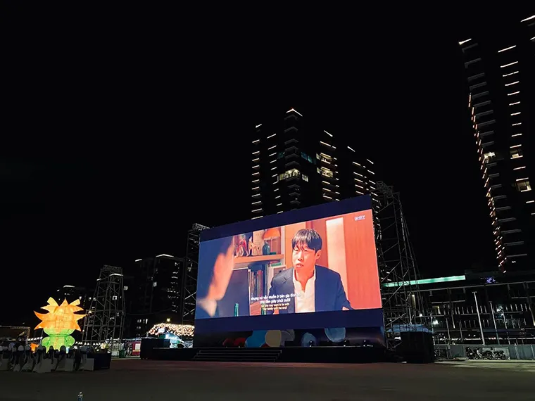 Saigon Riverfront Park with many entertainment activities for young people