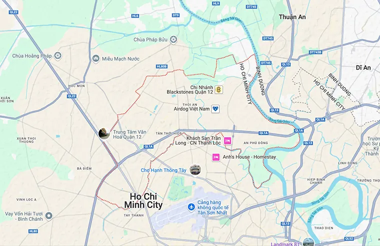 District 12 is an important transportation gateway, helping to connect Ho Chi Minh City center with the Southeast provinces of Vietnam.