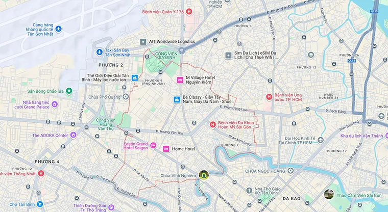 Phu Nhuan District is one of the smallest urban districts in Ho Chi Minh City, ranked only behind District 4 and District 5.