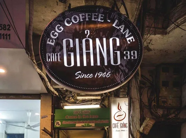 Experience the authentic taste of Egg Coffee at Café Giang – the birthplace of Vietnam’s most iconic coffee