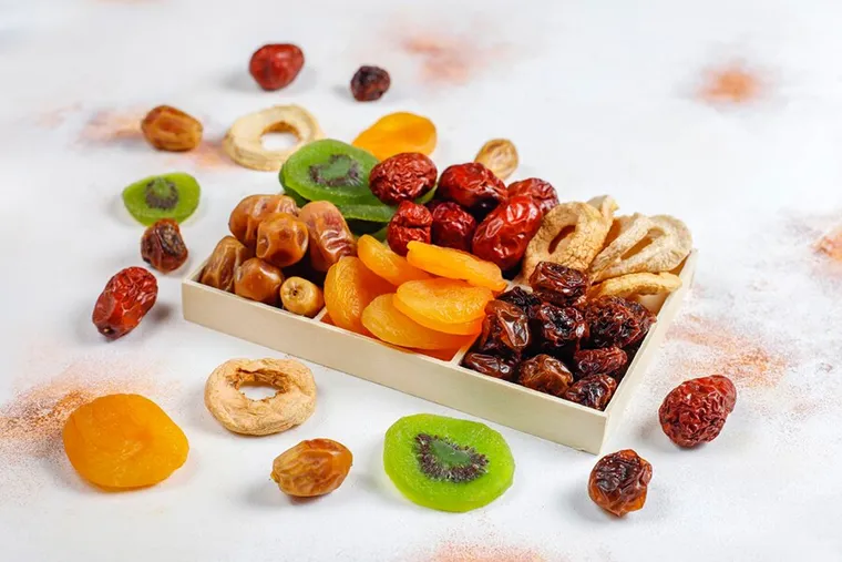 Dried fruits can be transformed into nutritious salads