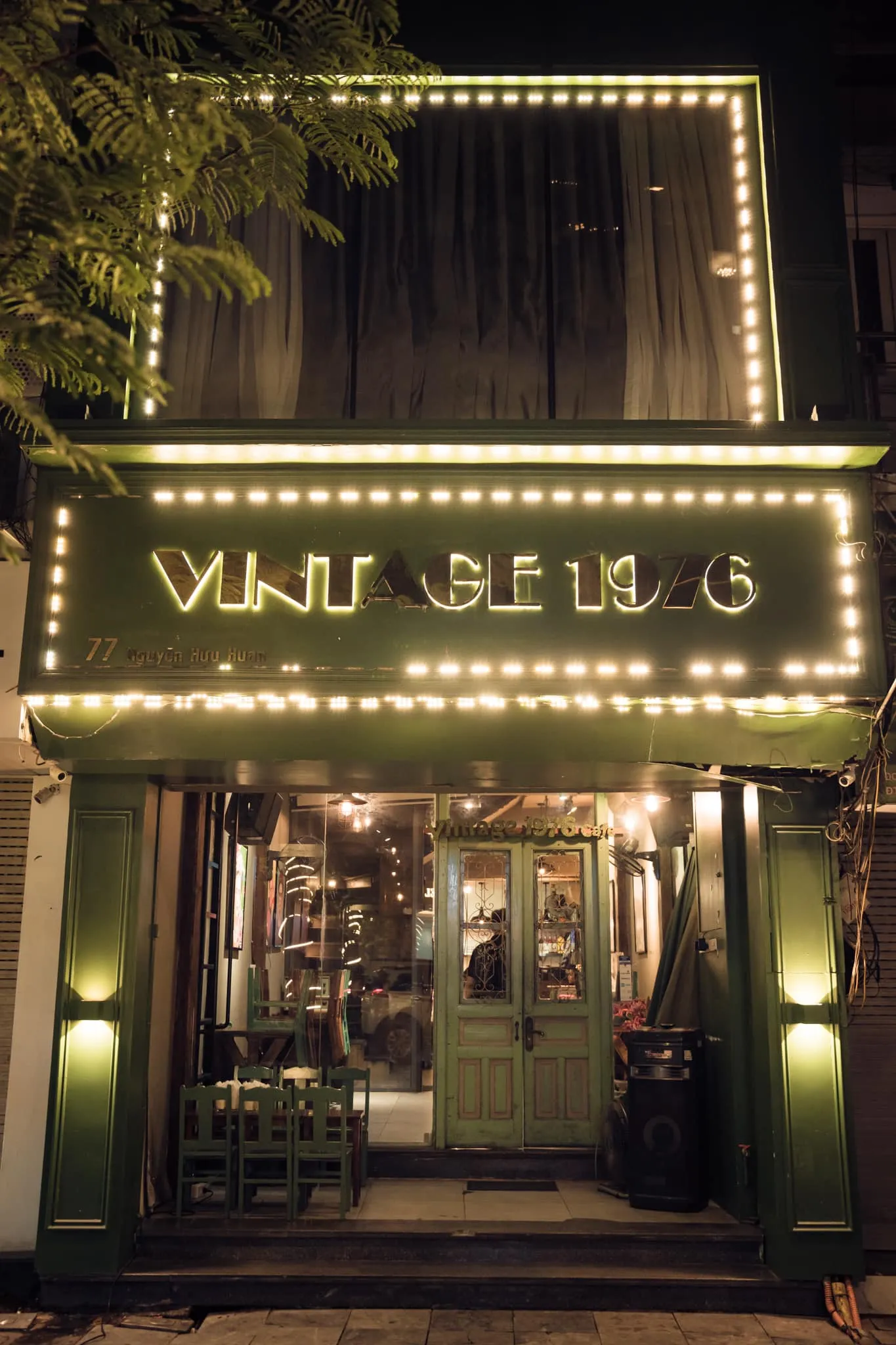 Vintage 1976 Café offers a nostalgic ambiance, capturing the essence of Hanoi's bygone era