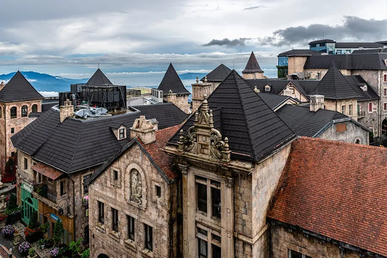 The French Village is the most impressive structure in Ba Na Hills.