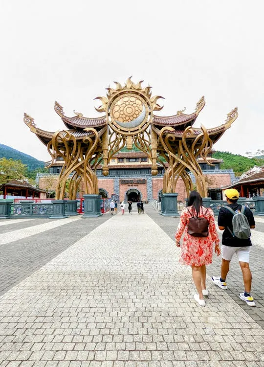 The Time Gate is the starting point for the journey to explore Ba Na Hills.