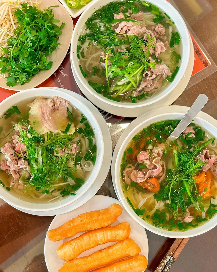 Visitors can start their Hanoi tour with a fragrant bowl of beef pho.