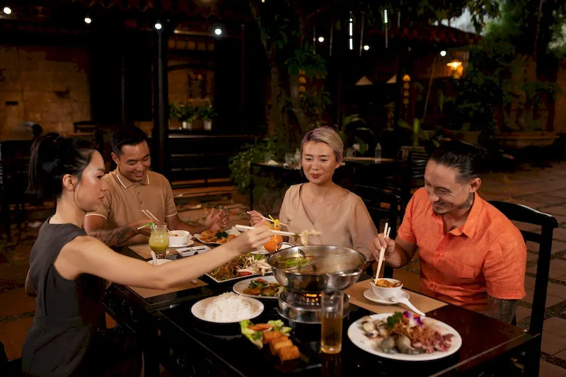 You can enjoy a Vietnamese dinner at a restaurant near Da Nang Downtown