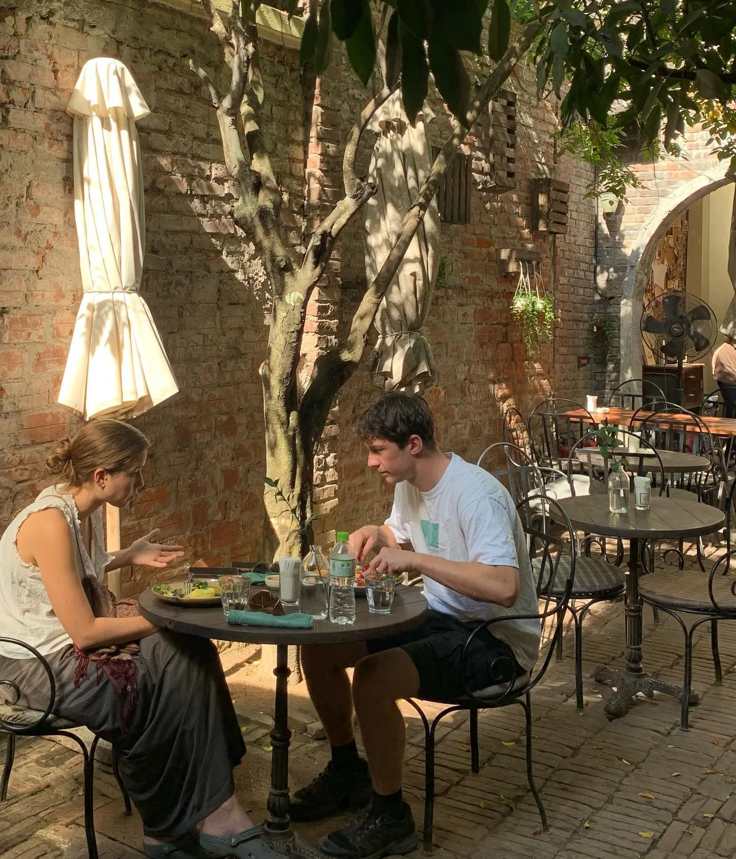 A dreamy cafe with lush vines, vintage charm, and a cozy ambiance for coffee lovers - Photo Source: Xofa Café & Bistro