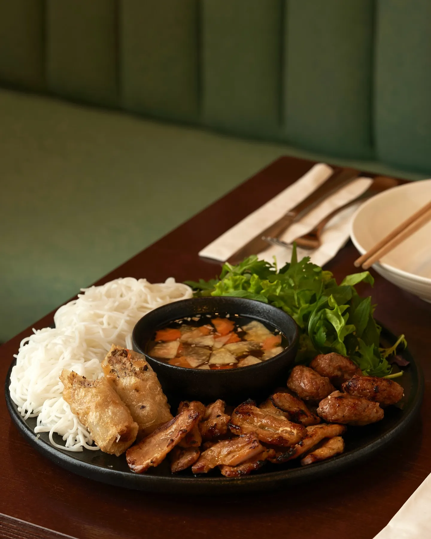 Pair your beer with nem chua rán (fried pork rolls), bún chả (grilled pork), bánh xèo (Vietnamese pancakes), or grilled squid - Photo Source: Fanpage Hanoi Haven