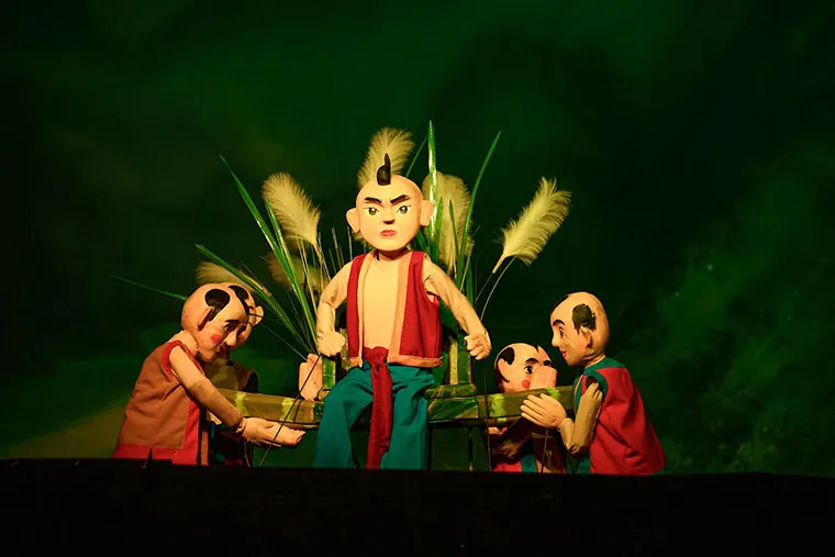 Sự độc đáo trong mỗi tiết mục múa rối nước mang lại 