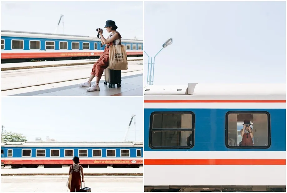 A scenic option for families, with soft seats or sleeper berths - Photo Source: Đường sắt Việt Nam