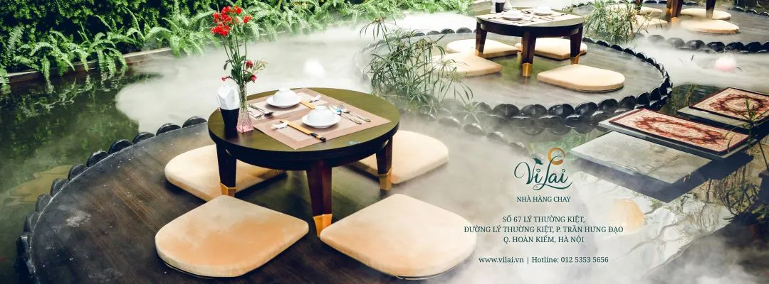 Garden-like ambiance with fresh spring rolls and veggie soups - Photo Source: Nhà hàng Chay Vị Lai