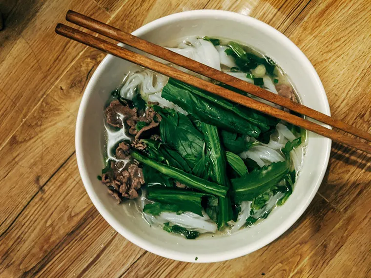 You should only order a sufficient serving of pho to avoid food waste.