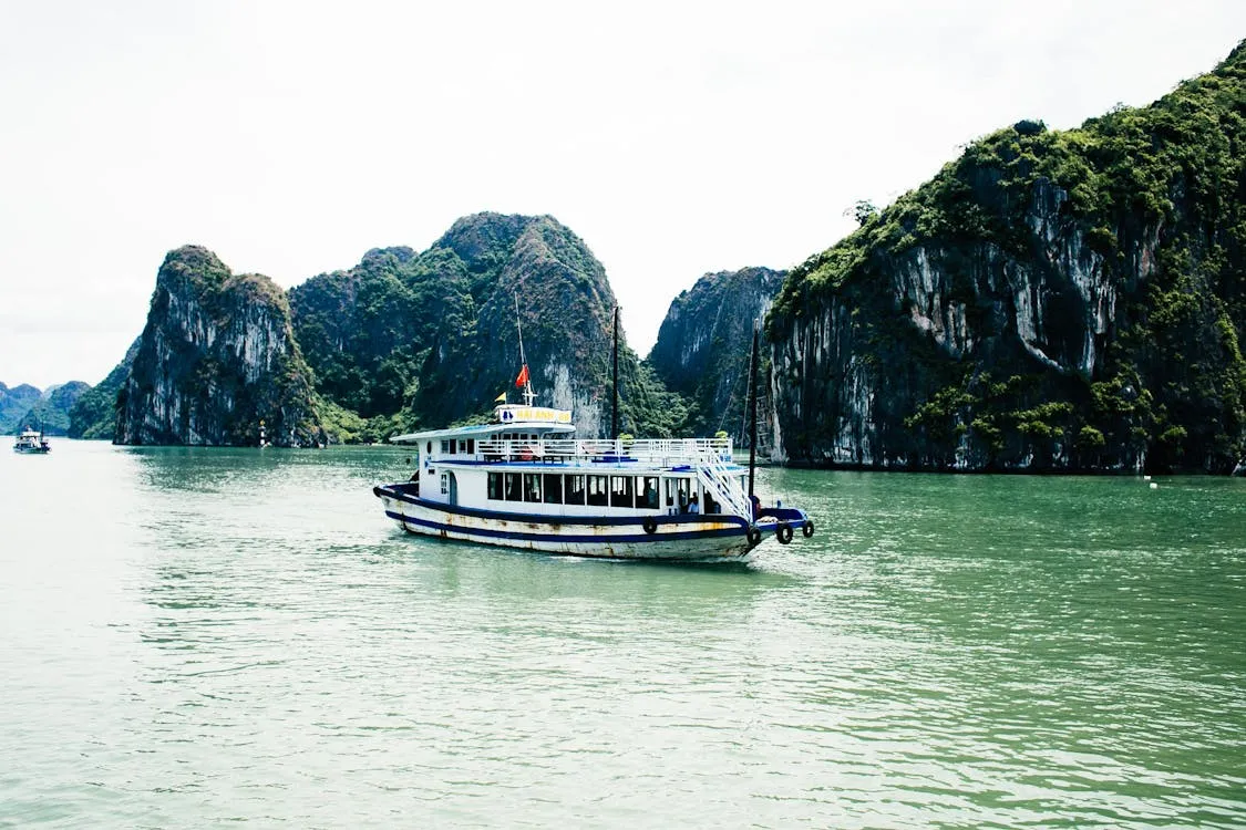 January in Ha Long Bay means fewer tourists and a unique, misty charm, but expect chilly weather less suitable for swimming. - Photo source: Pexels