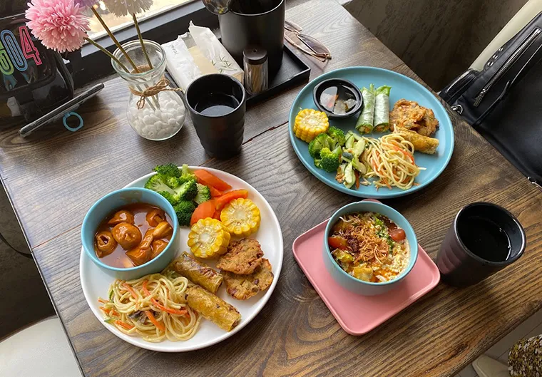 The vegan dishes at Vegito Vegetarian are not only delicious but also beautiful