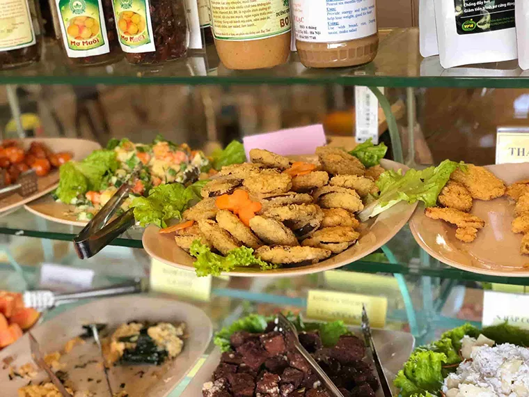 Loving Hut has a diverse menu of vegan dishes serving diners