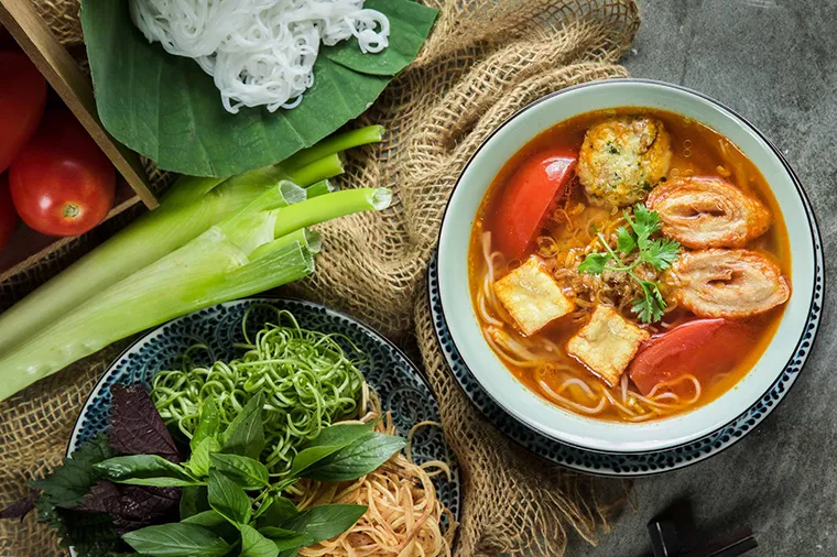 The vegan dishes at Uu Dam Restaurant are meticulously and elaborately prepared