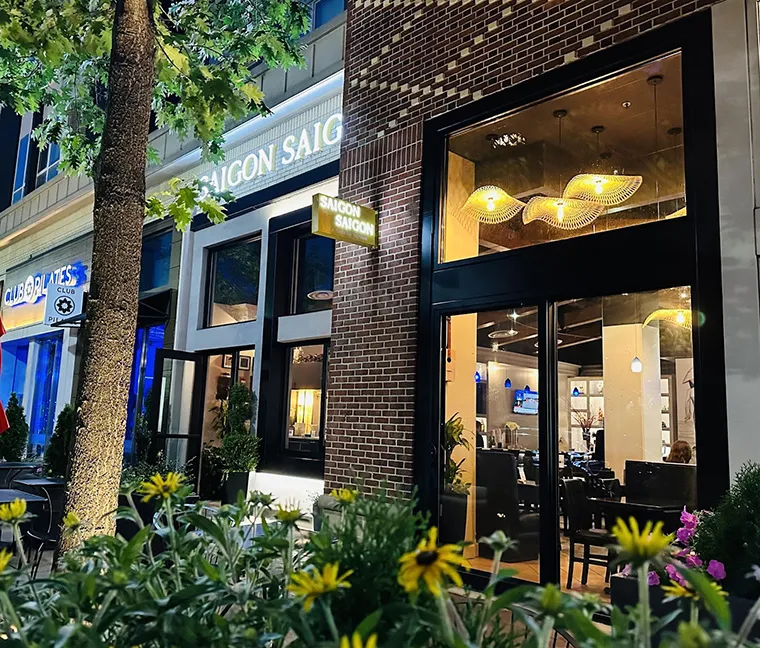 An eye-catching display corner at Saigon Square