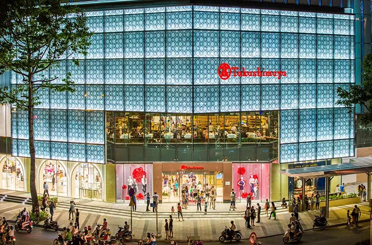 Takashimaya is a high-end shopping mall from Japan