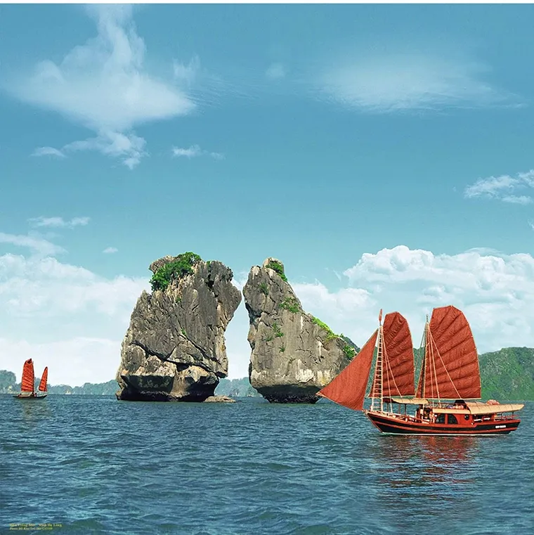 Trong Mai Islet is a famous natural and cultural symbol of Ha Long Bay, representing Vietnam’s beauty and romantic legends