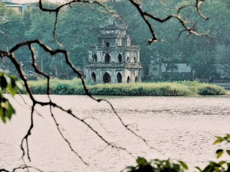 The tower’s serene presence in the middle of Hoan Kiem Lake makes it one of Hanoi’s most photographed landmarks. - Facebook Ha Vu 