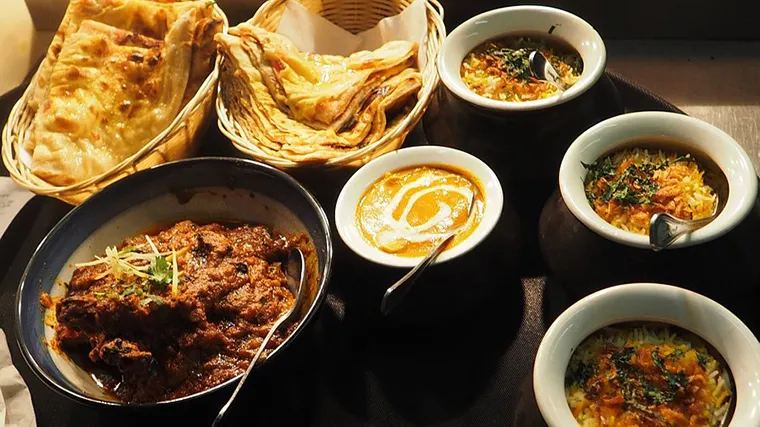 The menu of this Khaazana Indian Restaurant focuses on traditional dishes from North India