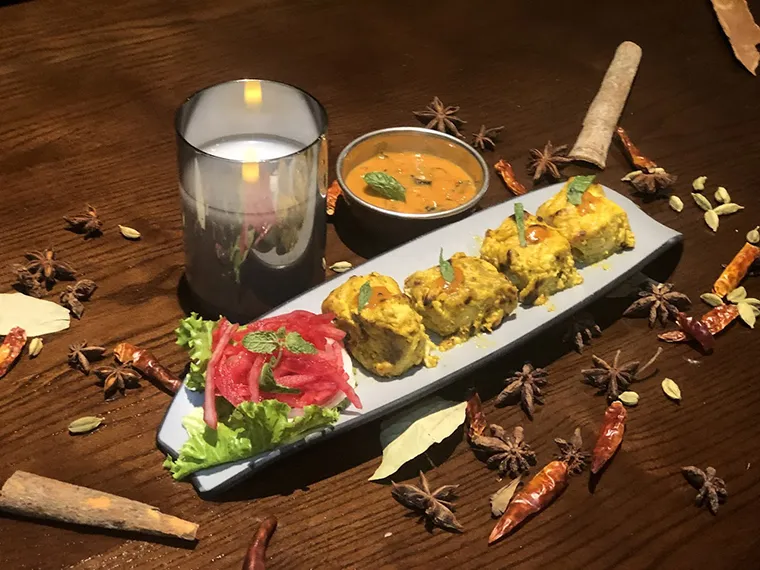 The dishes are prepared extremely attractively and beautifully at Tandoor Restaurant