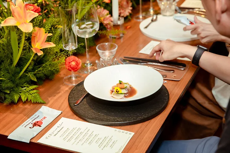 Wa Japanese Cuisine with a luxurious and modern restaurant space