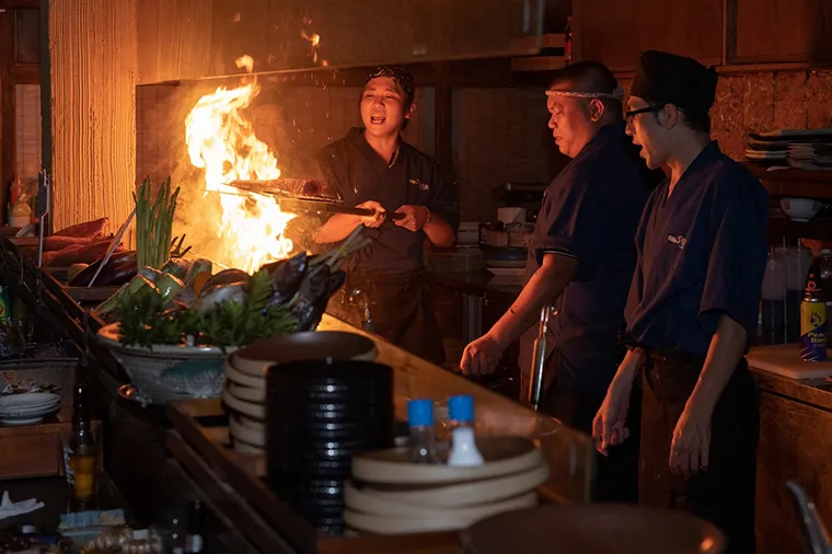 Shamoji Robata Yaki serving authentic Japanese food in Hanoi