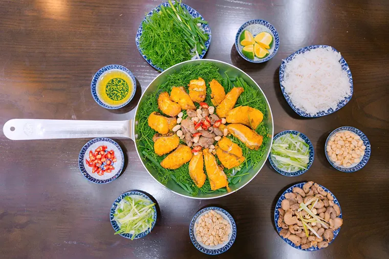 Visitors can choose Cha Ca La Vong for lunch with friends and family