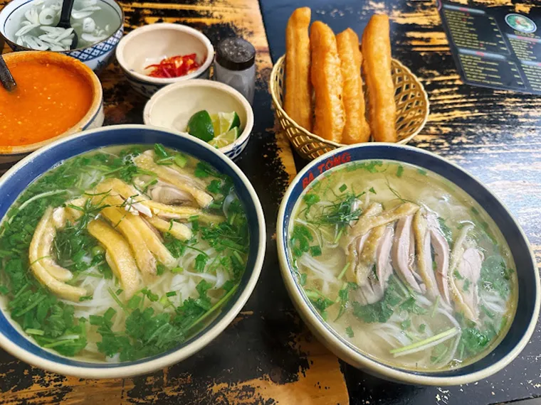 Bun Thang, typical Hanoi food, in a flavorful bowl
