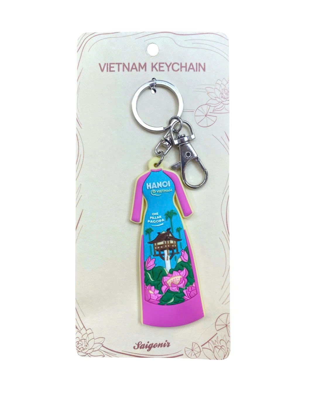 Móc khóa nhựa dẻo lưu niệm Việt Nam
