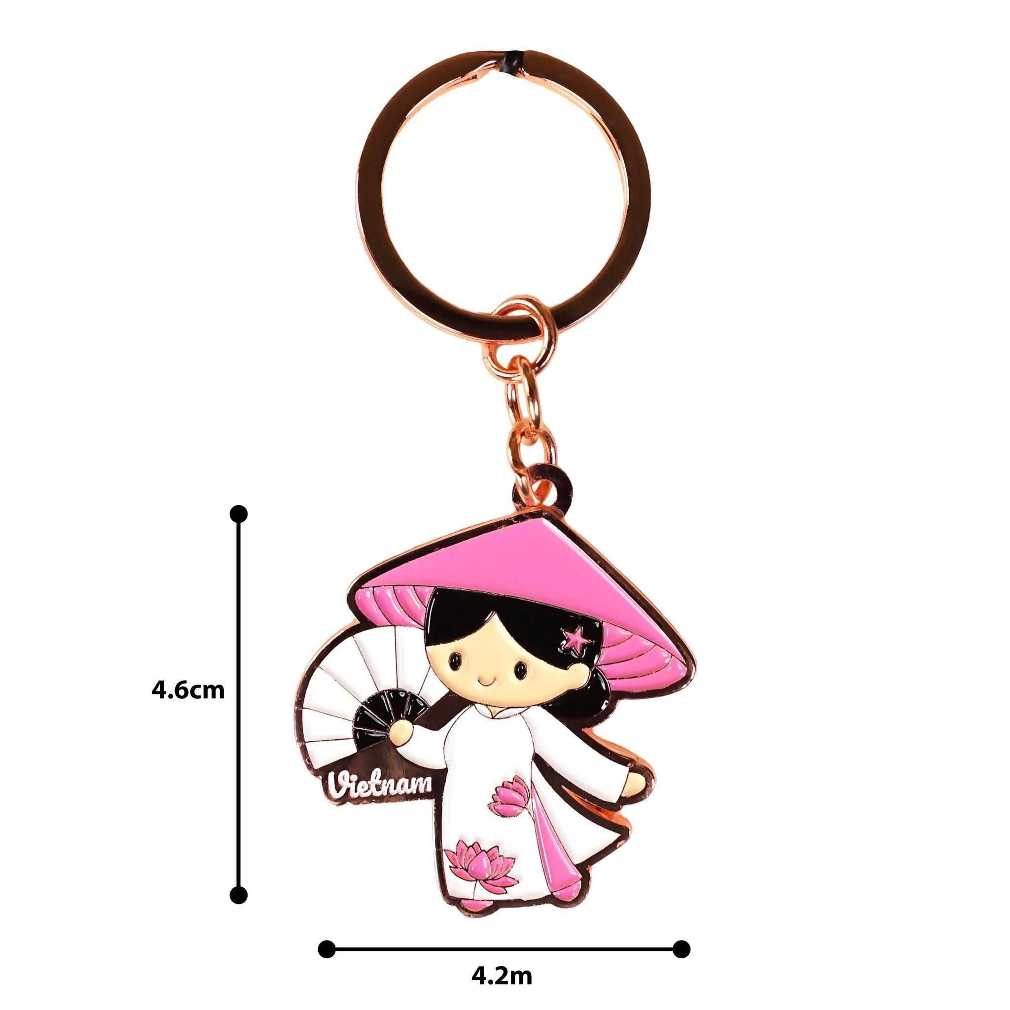 Móc khóa nhựa dẻo lưu niệm Việt Nam