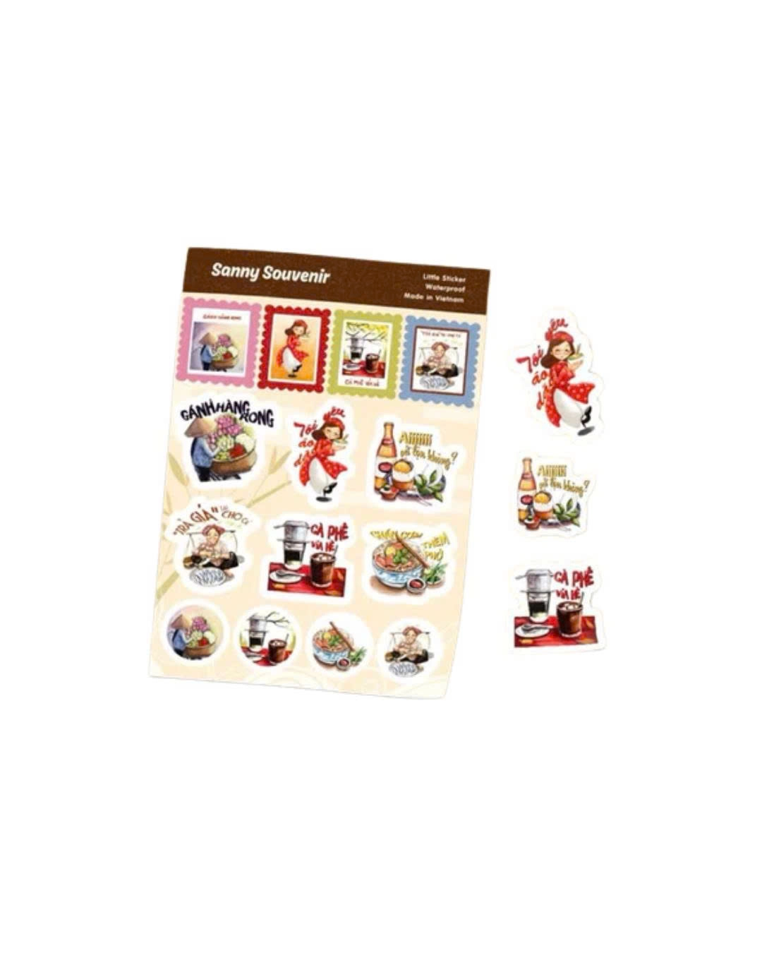A6 Vietnam Souvenir Photo Sticker