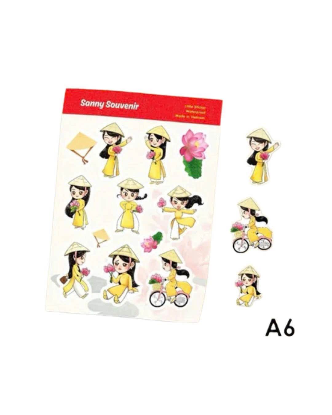 A6 Vietnam Souvenir Photo Sticker
