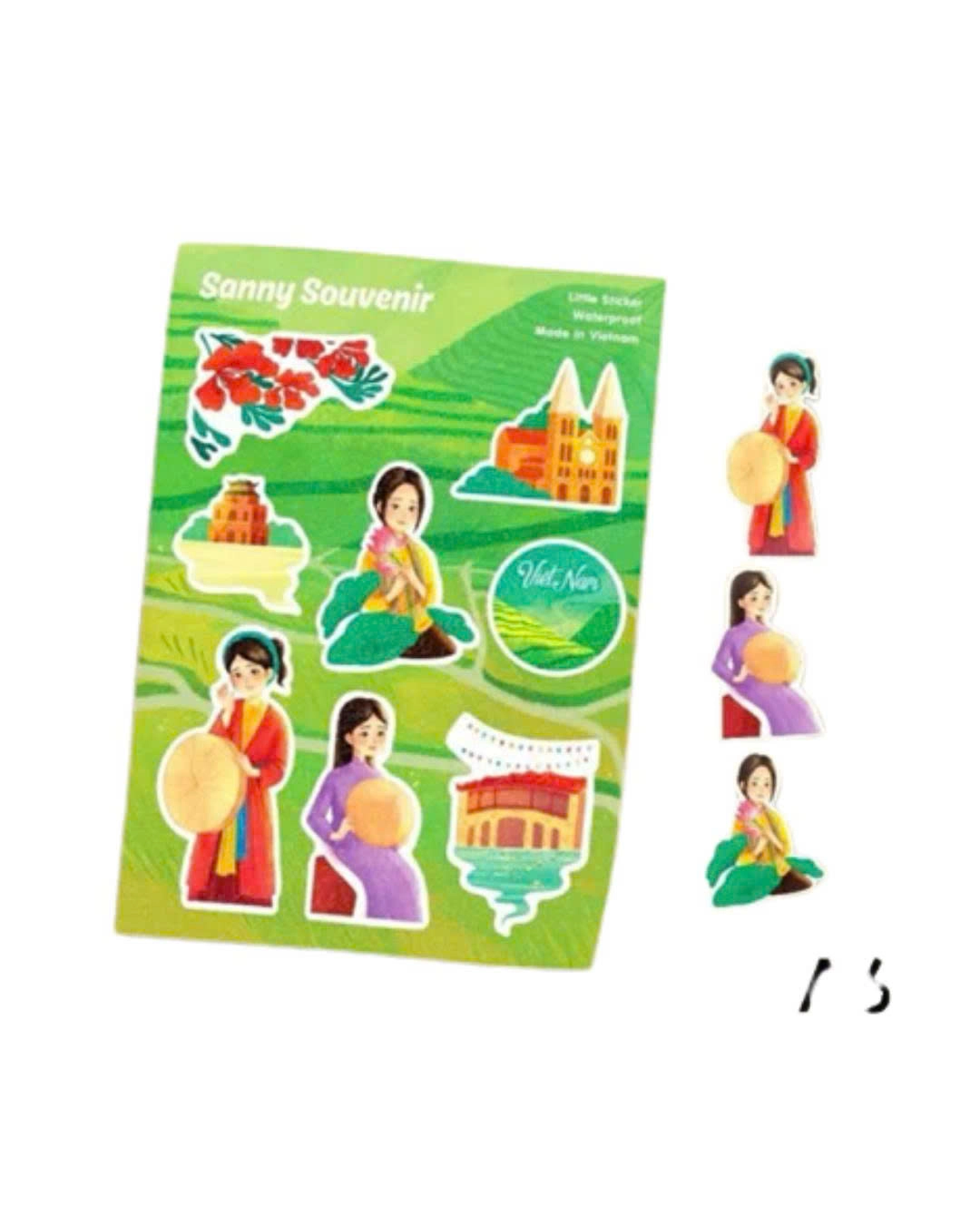 A6 Vietnam Souvenir Photo Sticker