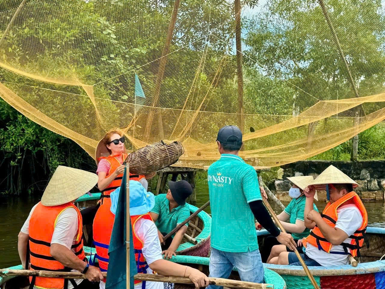 Experience Floating Basket Boat Ride on Cua Can River | Phu Quoc