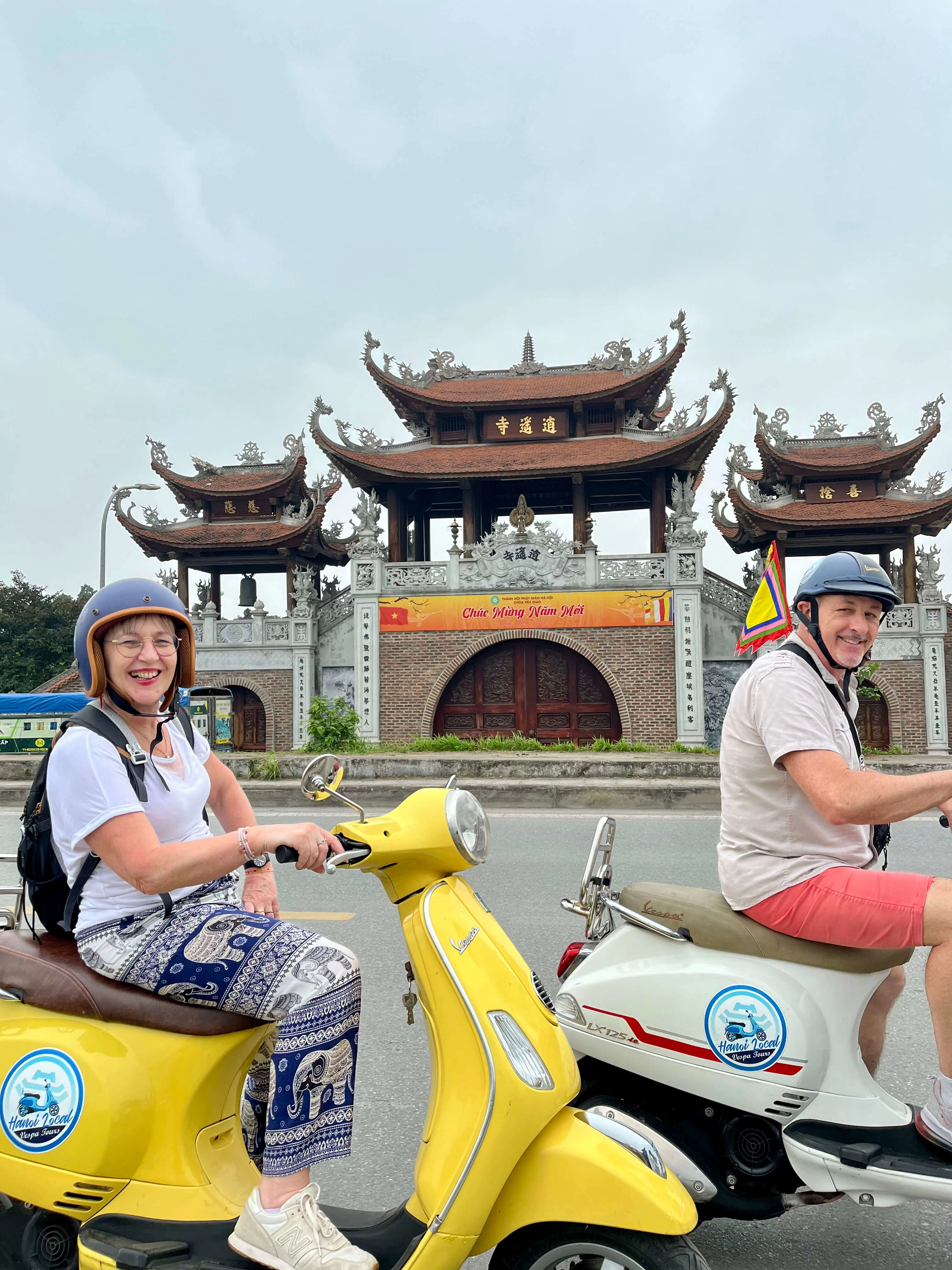 Tour in One Day | Explore Outer Hanoi & Cổ Loa Village via Vespa (4.5 Hours) with Yên Bình Village + Cổ Loa Citadel | Hanoi