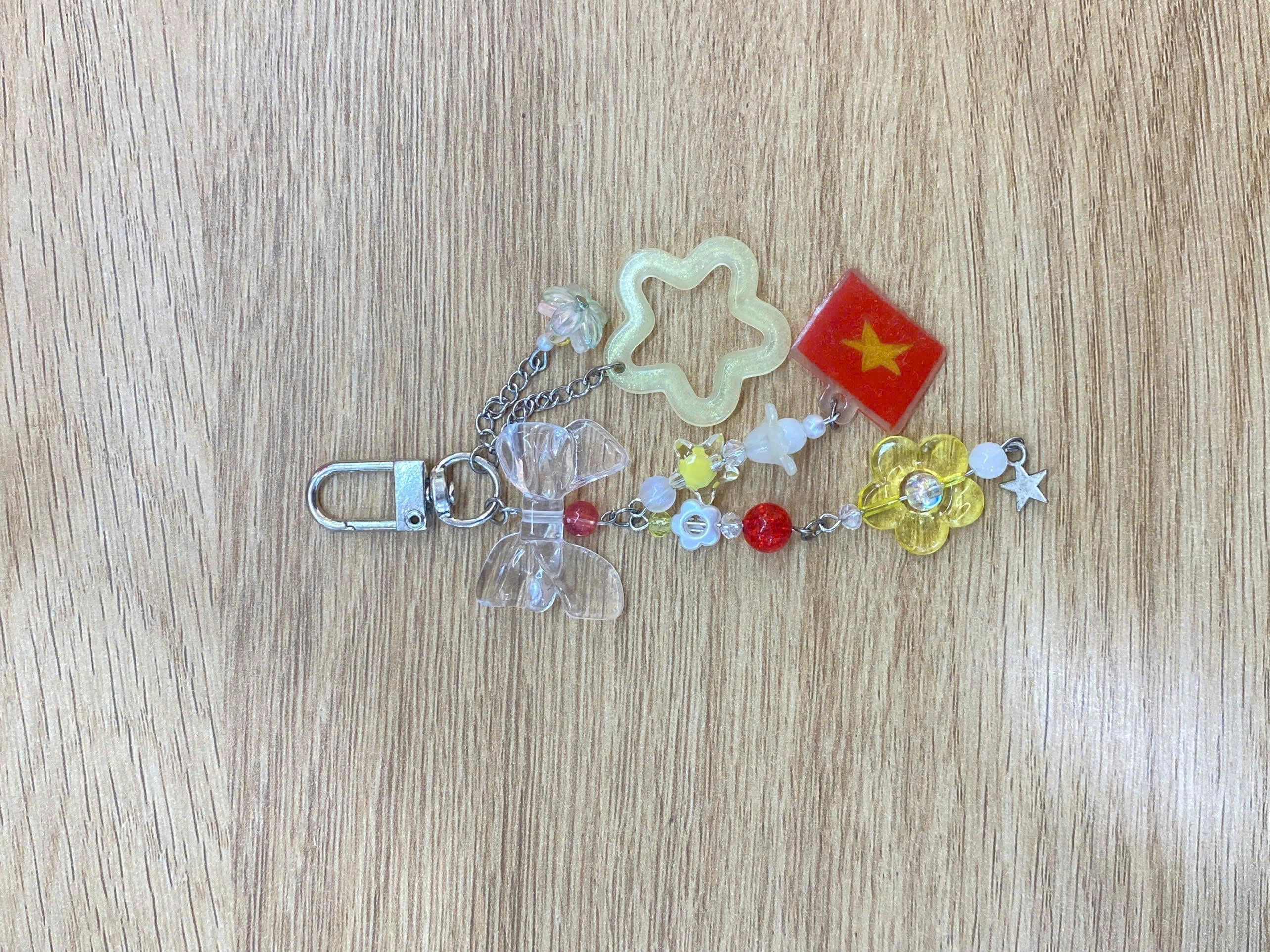 Handmade Vietnamese Woven Cord Keychain
