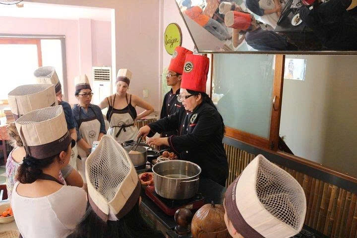 Day Tour | Saigon Cooking Class Experience: Cyclo Market Tour & Cooking with a Chef | Departing from Ho Chi Minh City