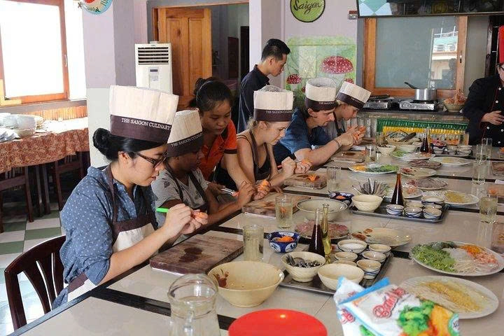 Day Tour | Saigon Cooking Class Experience: Cyclo Market Tour & Cooking with a Chef | Departing from Ho Chi Minh City