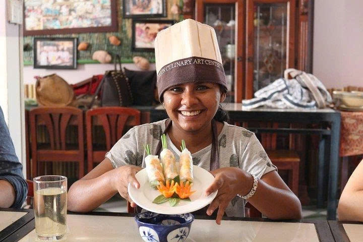 Day Tour | Saigon Cooking Class Experience: Cyclo Market Tour & Cooking with a Chef | Departing from Ho Chi Minh City