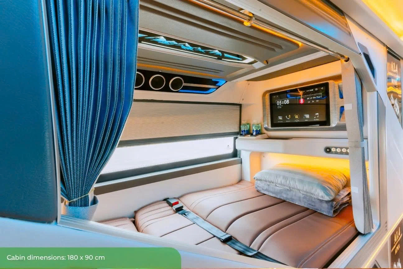 VIP Cabin Shuttle Bus Service Hanoi-Sapa by HKBuslines | Flexible Drop-off/Pick-up Locations