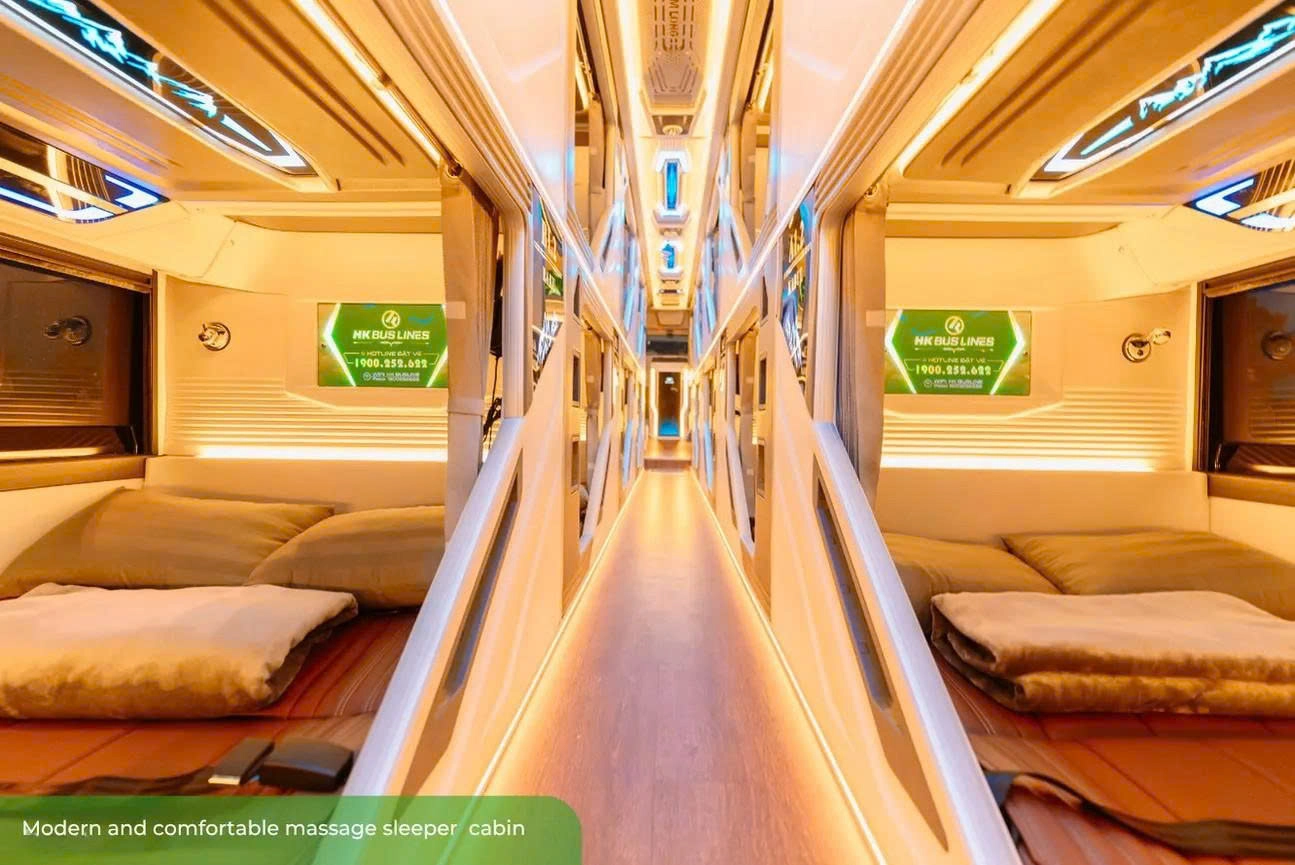 VIP Cabin Shuttle Bus Service Hanoi-Sapa by HKBuslines | Flexible Drop-off/Pick-up Locations