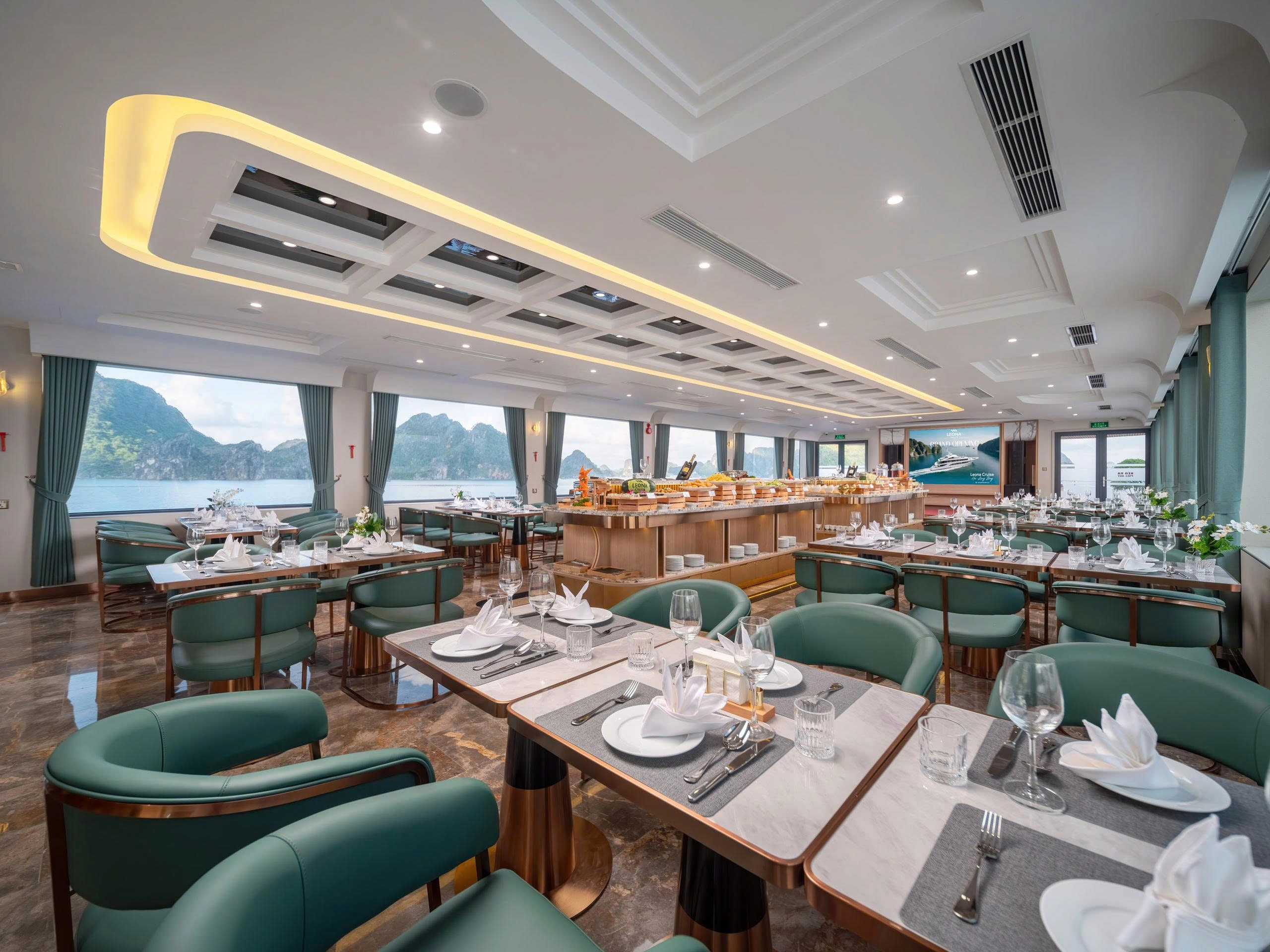 Day Tour | Explore Ha Long Bay and Enjoy a Premium Buffet Lunch with the 5-Star Leona Luxury Cruise | Ha Long