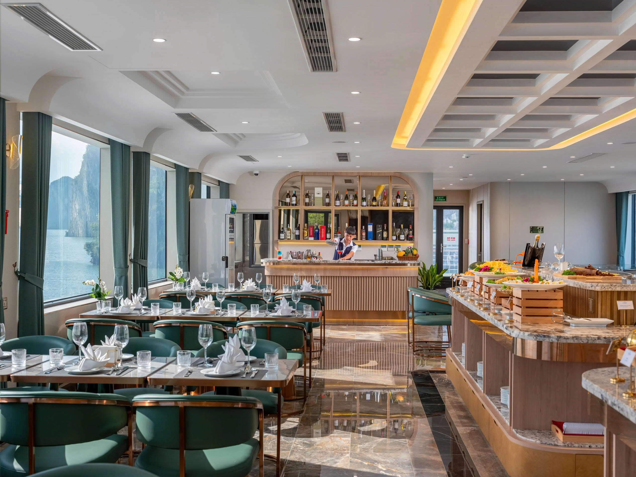 Day Tour | Explore Ha Long Bay and Enjoy a Premium Buffet Lunch with the 5-Star Leona Luxury Cruise | Ha Long