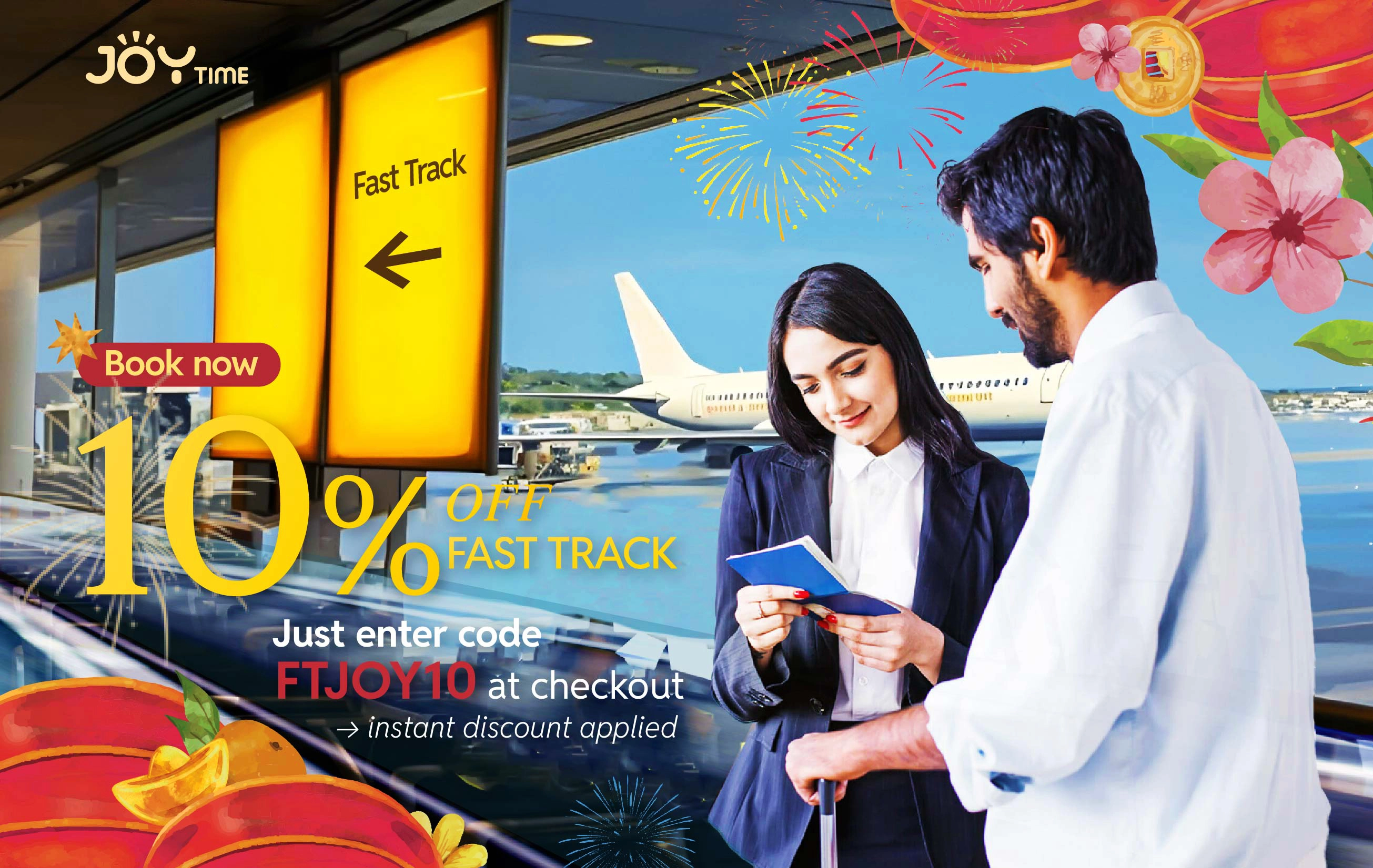 10% OFF FAST TRACK – JUST LAND & GO