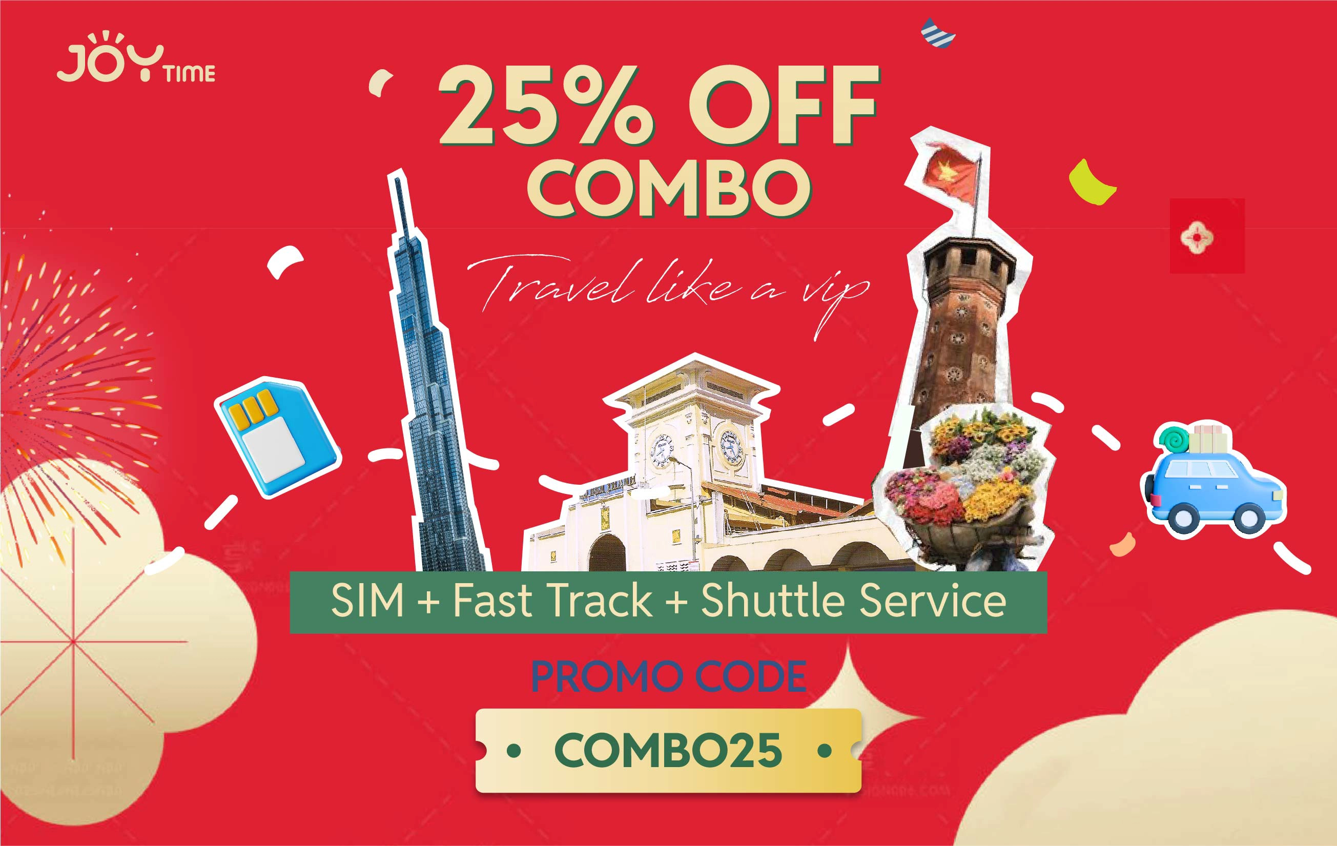 SUPER HOT DEAL: 25% OFF FOR ALL TRAVEL COMBO