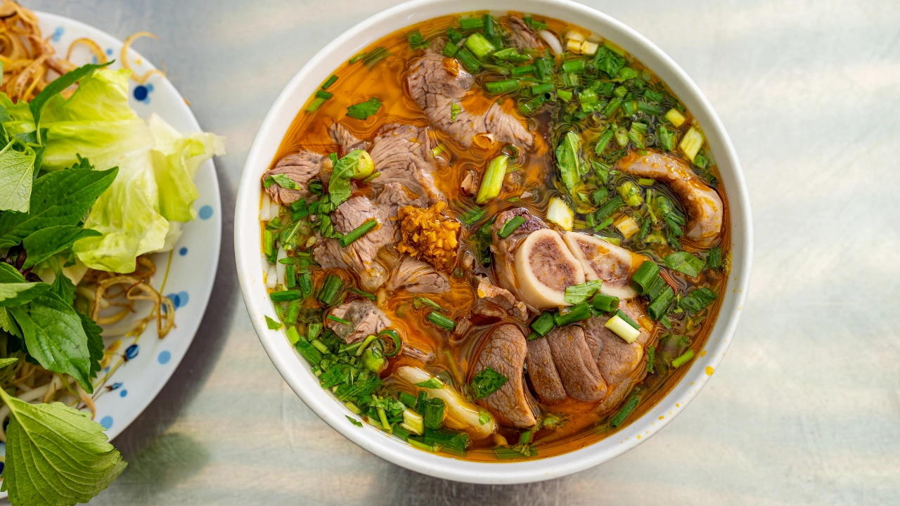 The star: Bún bò Huế (or grilled pork vermicelli)